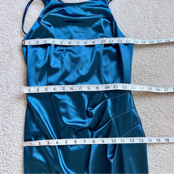 GRACE KARIN Satiny Strappy Back Ruched Homecoming Dress—SZ. Small - Picture 14 of 17